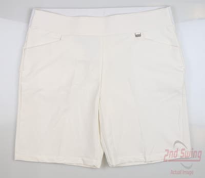 New Womens Greg Norman Golf Shorts Medium M White MSRP $70