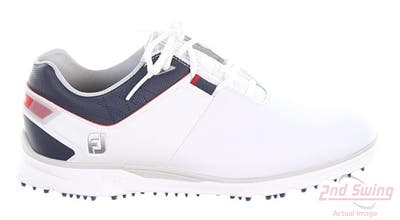 New Mens Golf Shoe Footjoy 2022 Pro SL Medium 9.5 White/Blue MSRP $200 53074