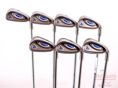 Ping G5 Iron Set 4-PW Stock Steel Shaft Steel Stiff Right Handed Green Dot 38.0in