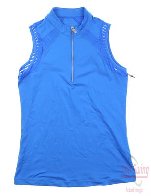 New Womens Tail Sleeveless Golf Polo X-Small XS Blue MSRP $96