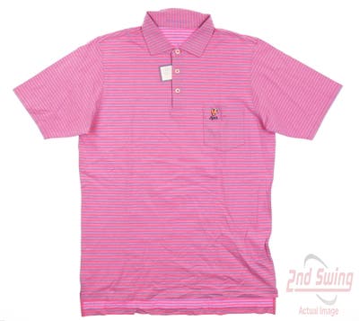 New W/ Logo Mens B. Draddy Pendry Polo Small S Passion MSRP $110