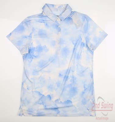 New Womens Puma Mattr Cloudy Polo Small S Day Dream MSRP $65