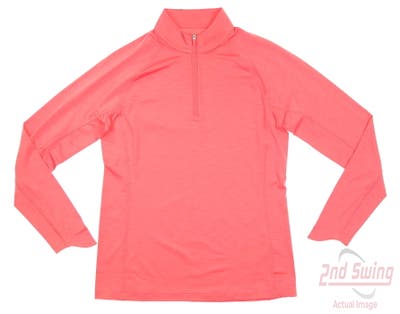 New Womens Puma Youv 1/4 Zip Pullover Small S Loveable Heather MSRP $65