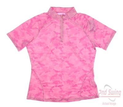 New Womens G-Fore Golf Polo Large L Pink MSRP $145