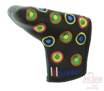 SeeMore Groovy Putter Headcover w/ Magnetic Enclosure Black