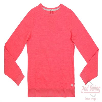 New Womens Puma Cloudspun Long Sleeve Crew Neck Small S Loveable Heather MSRP $70