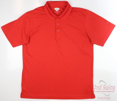 New Mens Callaway Golf Polo XS/S Red MSRP $70