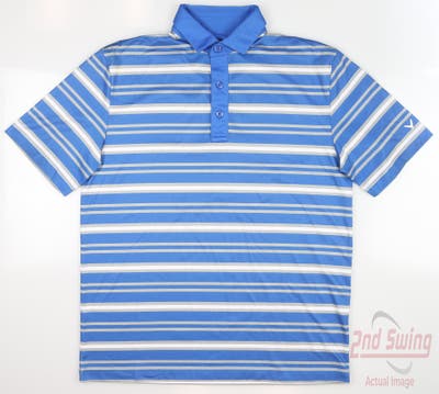New Mens Callaway Golf Polo Small S Blue MSRP $70