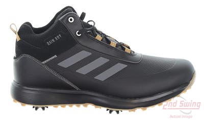 New Mens Golf Shoe Adidas S2G Recycled Polyester Mid-Cut Wide 13 Black MSRP $140 FZ1035