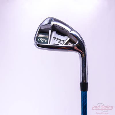 Callaway Rogue Pro Single Iron 6 Iron Handcrafted Even Flow Blue 85 Graphite Stiff Right Handed 38.25in