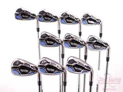 Tour Edge Hot Launch C521 Iron Set 4-PW GW SW LW FST KBS Max 80 Steel Stiff Right Handed 38.5in