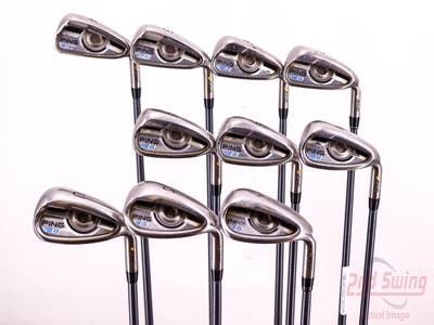 Ping 2016 G Iron Set 4-PW GW SW LW Ping CFS Graphite Graphite Senior Right Handed Yellow Dot 38.75in