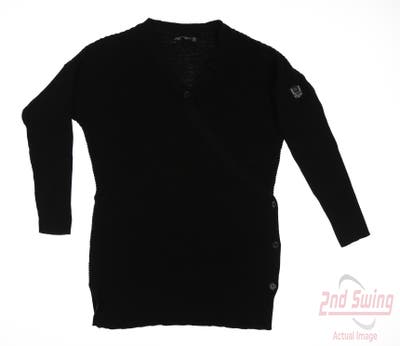 New W/ Logo Womens Level Wear Sweater X-Small XS Black MSRP $90