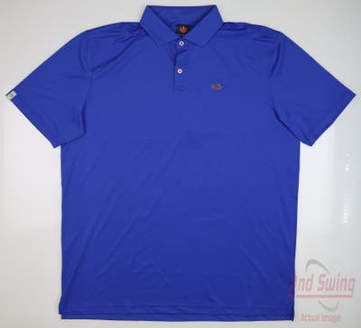 New W/ Logo Mens DONALD ROSS Donny Polo X-Large XL Cobalt MSRP $98