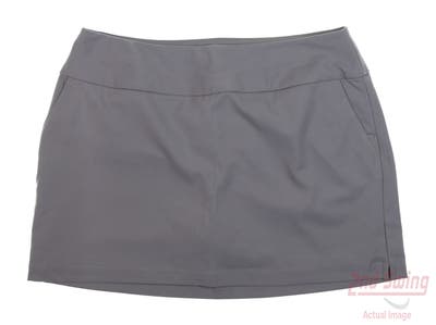 New Womens Adidas Ultimate365 Skort Large L Gray MSRP $70