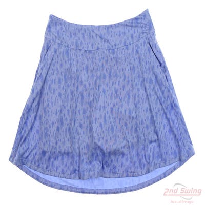 New Womens Adidas Print Skort Large L Blue MSRP $70