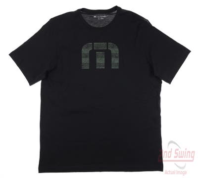 New Mens Travis Mathew Splatter Print Icon T-Shirt XX-Large XXL Black MSRP $40