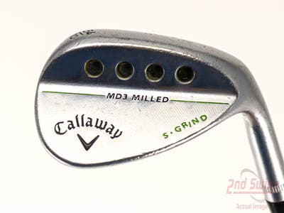 Callaway MD3 Milled Chrome S-Grind Wedge Sand SW 54° 10 Deg Bounce S Grind True Temper Dynamic Gold Steel Wedge Flex Right Handed 35.5in