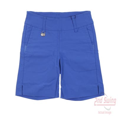 New Womens Daily Sports Shorts 4 Blue MSRP $120