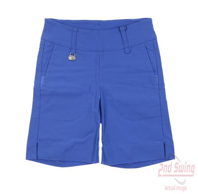 New Womens Daily Sports Shorts 0 Blue MSRP $120