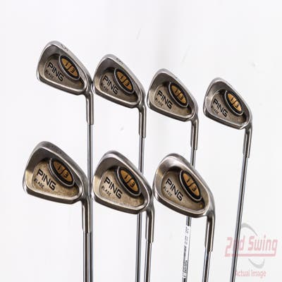 Ping i3 Blade Iron Set 5-PW SW Ping JZ Steel Regular Right Handed Gold Dot 37.5in