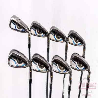Ping Gmax Iron Set 5-PW AW SW Ping CFS Graphite Senior Right Handed Yellow Dot 38.25in