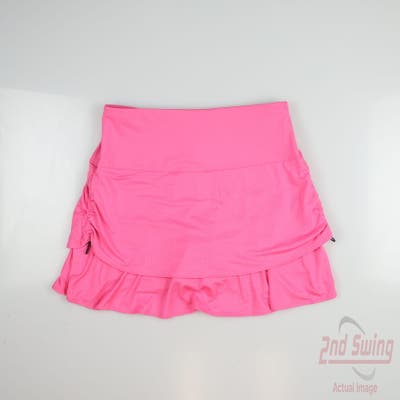 New W/ Logo Womens Lucky In Love Skort Small S Pink MSRP $70