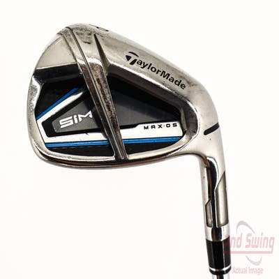 TaylorMade SIM MAX OS Single Iron Pitching Wedge PW FST KBS MAX 85 Steel Stiff Right Handed 38.75in