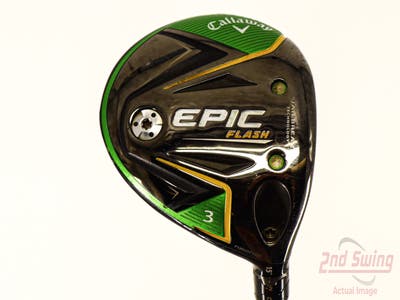 Callaway EPIC Flash Fairway Wood 3 Wood 3W 15° Project X Even Flow Green 45 Graphite Senior Right Handed 43.25in