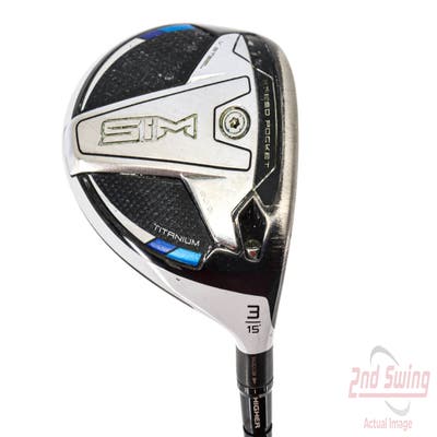 TaylorMade SIM Ti Fairway Wood 3 Wood 3W 15° PX EvenFlow Riptide CB 60 Graphite Regular Right Handed 43.25in