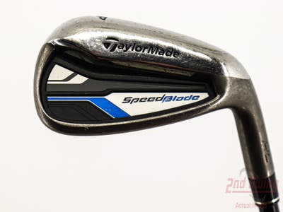 TaylorMade Speedblade Single Iron Pitching Wedge PW Stock Graphite Shaft Graphite Uniflex Right Handed 36.25in