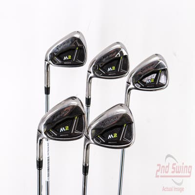 TaylorMade 2019 M2 Iron Set 7-PW AW TM Reax 88 HL Steel Stiff Left Handed 37.25in