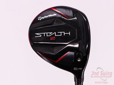 Mint TaylorMade Stealth 2 Fairway Wood 5 Wood 5W 18° PX HZRDUS Smoke Red RDX 65 Graphite Regular Right Handed 43.25in