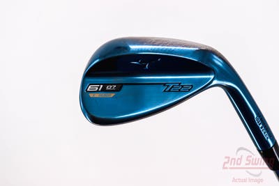 Mizuno T22 Blue Wedge Lob LW 61° 7 Deg Bounce X Grind Dynamic Gold Tour Issue S400 Steel Stiff Right Handed 35.5in