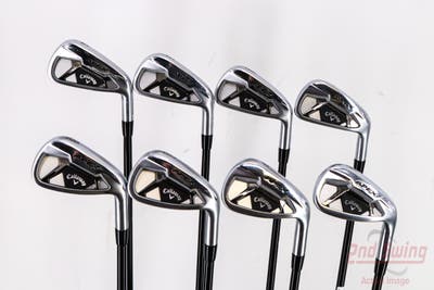 Callaway Apex 21 Iron Set 4-PW AW Mitsubishi MMT 95 Graphite Stiff Right Handed 38.25in