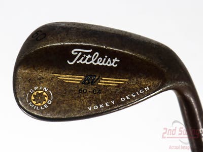 Titleist Vokey Spin Milled CC Oil Can Wedge Lob LW 60° 4 Deg Bounce Titleist Vokey BV Steel Wedge Flex Right Handed 35.0in