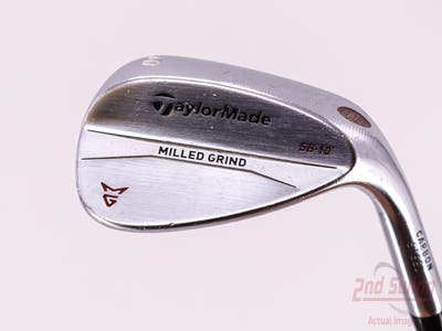 TaylorMade Milled Grind Satin Chrome Wedge Lob LW 60° 10 Deg Bounce True Temper Dynamic Gold Steel Wedge Flex Right Handed 35.0in