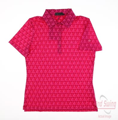 New W/ Logo Womens G-Fore Polo Small S Pink MSRP $120