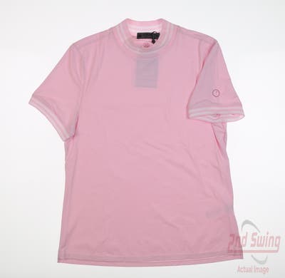 New W/ Logo Womens G-Fore Polo X-Small XS Pink MSRP $155