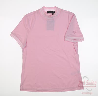 New W/ Logo Womens G-Fore Polo Medium M Pink MSRP $155