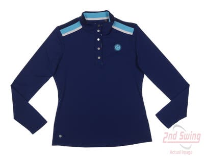 New W/ Logo Womens EP Pro Sport Pullover Small S Blue MSRP $114