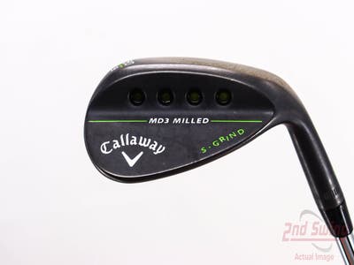 Callaway MD3 Milled Black S-Grind Wedge Lob LW 60° 9 Deg Bounce S Grind Dynamic Gold Tour Issue S400 Steel Stiff Right Handed 35.25in