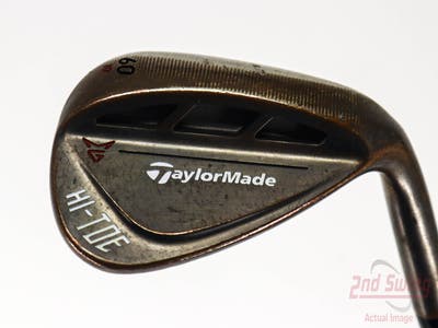 TaylorMade HI-TOE RAW Wedge Lob LW 60° 10 Deg Bounce Dynamic Gold Tour Issue S400 Steel Stiff Right Handed 34.75in