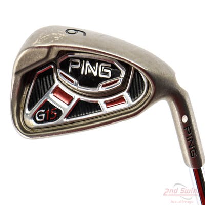 Ping G15 Single Iron 6 Iron Ping AWT Steel Senior Right Handed White Dot 38.5in