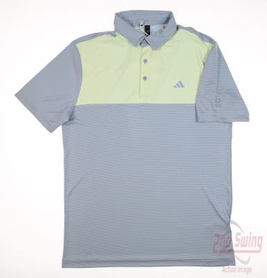 New W/ Logo Mens Adidas Golf Polo Medium M Multi MSRP $65
