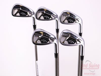Callaway Apex 21 Iron Set 7-PW AW Aerotech SteelFiber fc90 Graphite Regular Right Handed 36.75in