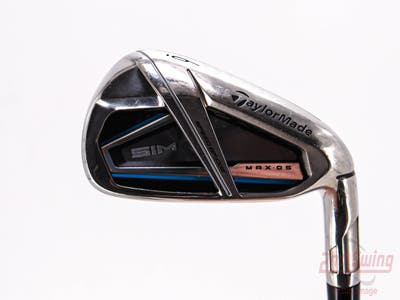 TaylorMade SIM MAX OS Single Iron 6 Iron Stock Steel Shaft Steel Regular Right Handed 38.0in