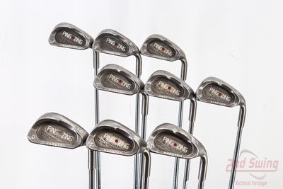 Ping Zing Iron Set 3-PW SW Ping KT-M Steel Stiff Right Handed Red dot 38.0in