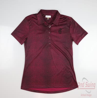 New W/ Logo Womens Greg Norman Polo Small S Pink MSRP $