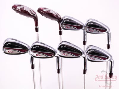 Ping G LE 2 Iron Set 5H 6H 7-PW AW SW ULT 240 Lite Graphite Ladies Right Handed Black Dot 38.75in